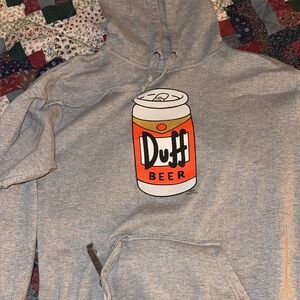 Universal Studios The Simpsons Duff Beer Hoodie